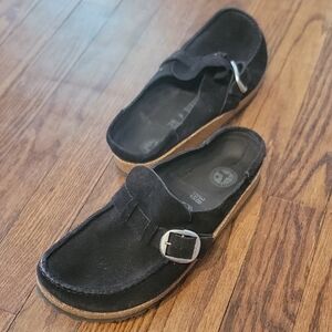 Birkenstock Black Suede Footwear